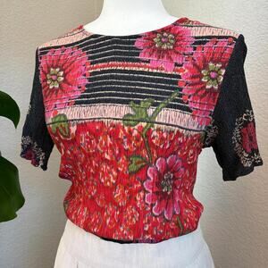 90’s Vintage Crinkle Texture Top